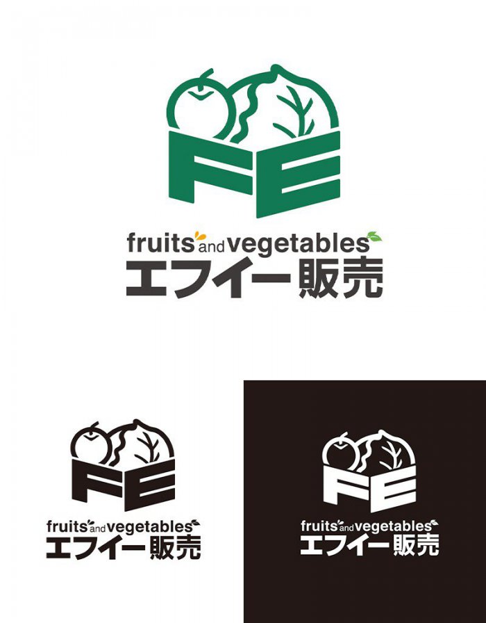 ロゴデザイン：エフイー販売様：縦位置